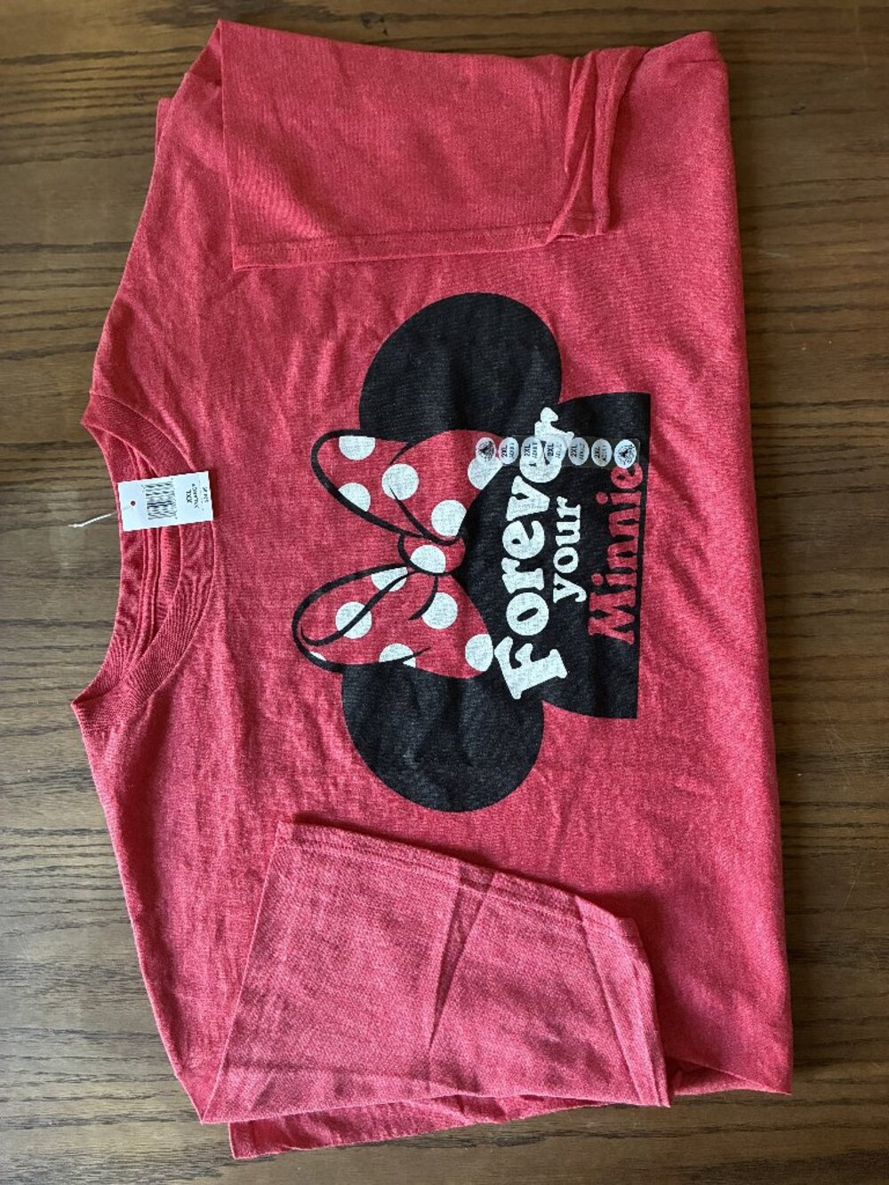Disney T-Shirt "Forever your Minnie" NWT; Women's XXL